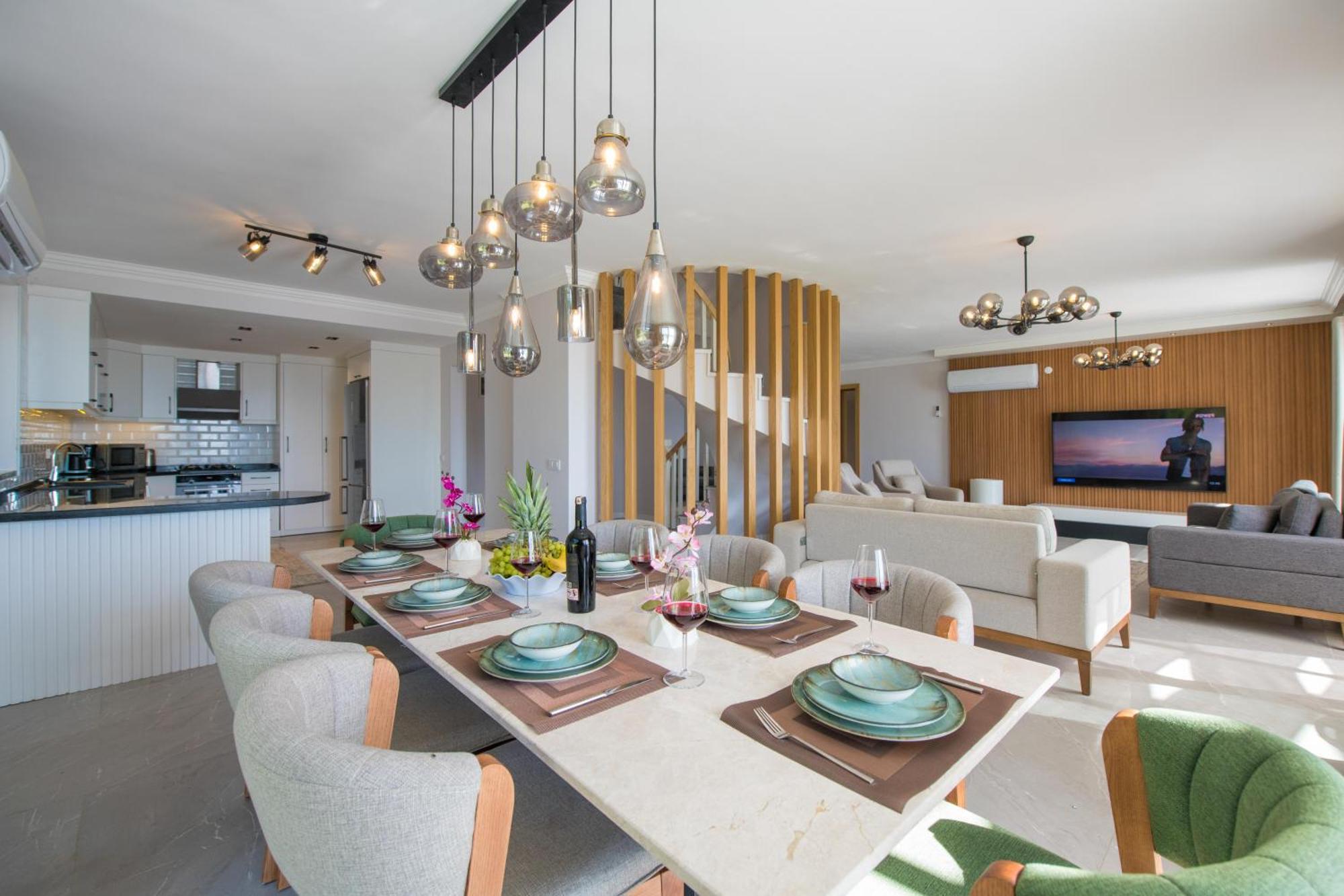 Beachfront White Villa With Private Swimming Pool Kalkan Exterior foto